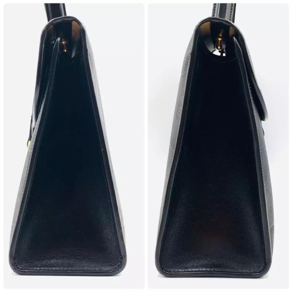 Christian Dior Black Trotter Coated Canvas Top Handle Bag - Picture 5 of 9
